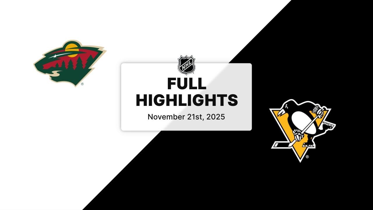 NHL Highlights | Wild vs. Penguins | November 21, 2025