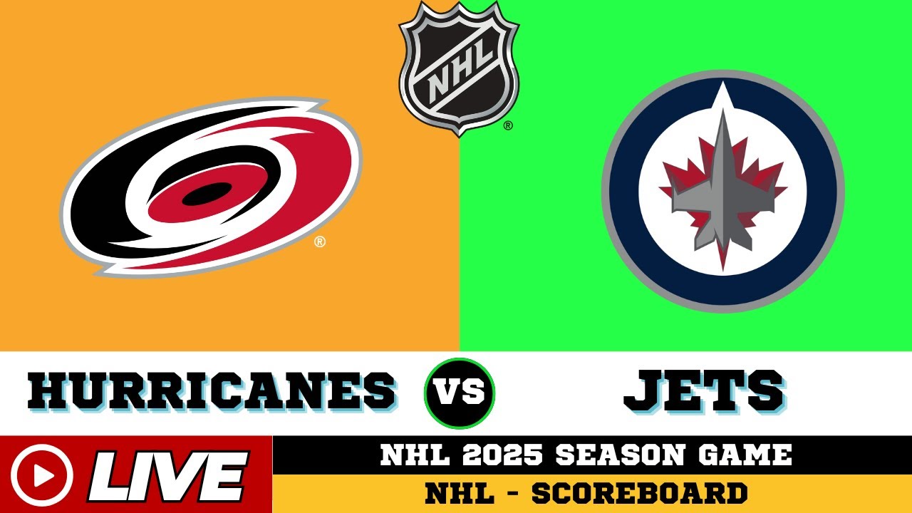 🔴LIVE : Carolina Hurricanes Vs Winnipeg Jets | NHL 2025 | NHL Live SCOREBOARD