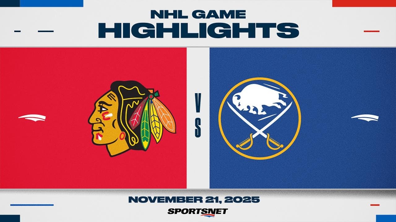 NHL Highlights | Blackhawks vs. Sabres - November 21, 2025