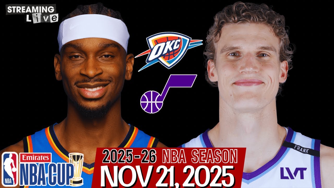 (LIVE) Oklahoma City Thunder vs Utah Jazz Emirates NBA Cup Live Stream