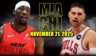 Miami Heat vs Chicago Bulls Full Game Highlights - November 21, 2025 | NBA Season
