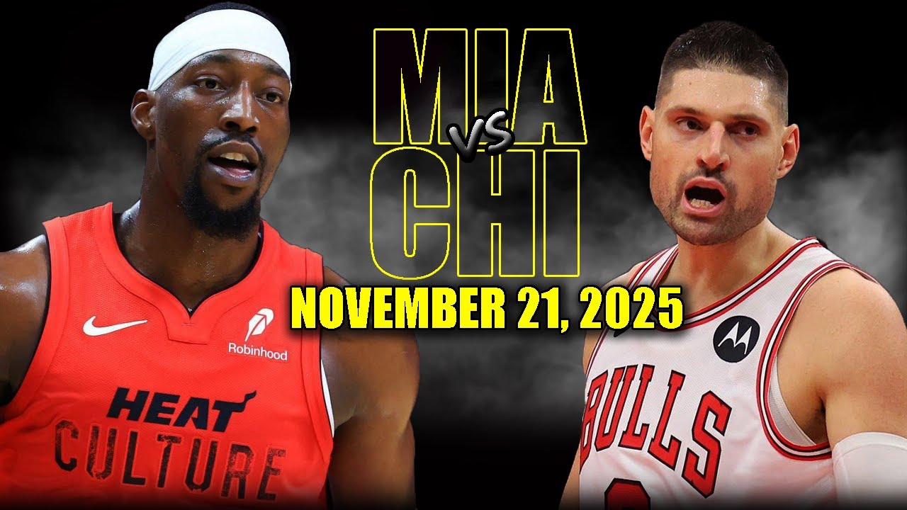 Miami Heat vs Chicago Bulls Full Game Highlights - November 21, 2025 | NBA Season