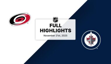 NHL Highlights | Hurricanes vs. Jets | November 21, 2025