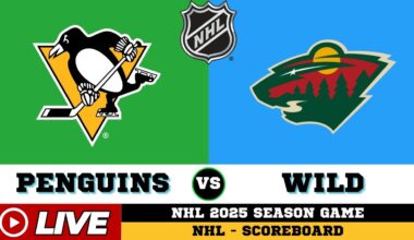 🔴LIVE : Minnesota Wild Vs Pittsburgh Penguins | NHL 2025 | NHL Live SCOREBOARD