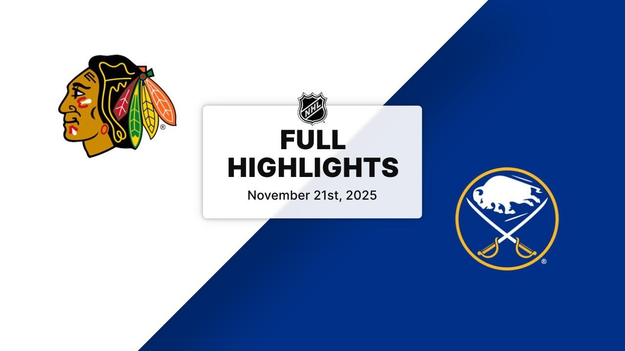 NHL Highlights | Blackhawks vs. Sabres | November 21, 2025
