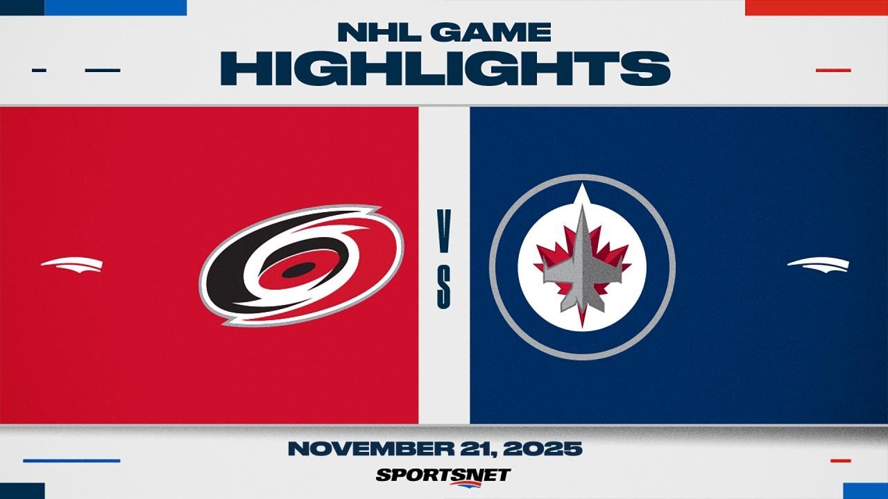 NHL Highlights | Hurricanes vs. Jets - November 21, 2025