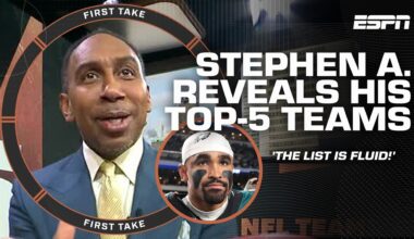 RAMS OVER EAGLES⁉️ Canty & Saturday LAMBAST Stephen's A-List of top-5 NFL teams 🗣️ | First Take