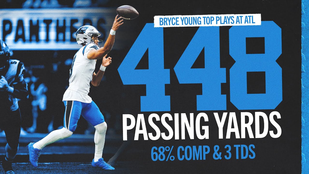 Bryce Young's Best Plays from 448-yard, 3-TD game vs. Falcons | Week 11 | Carolina Panthers