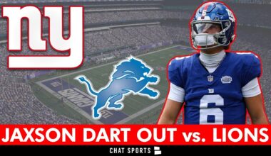 🚨Giants Just Got THE WORST NEWS: Jaxson Dart Is OUT For NFL Week 12 vs. Detroit Lions