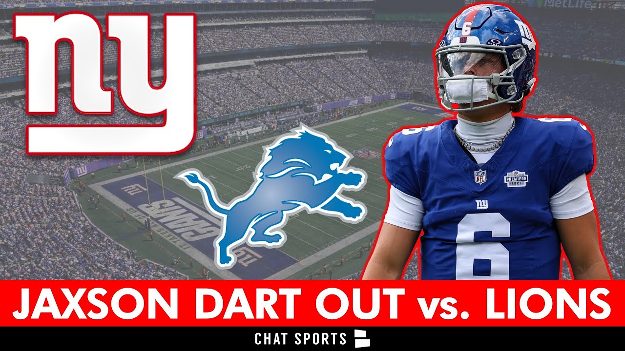 🚨Giants Just Got THE WORST NEWS: Jaxson Dart Is OUT For NFL Week 12 vs. Detroit Lions
