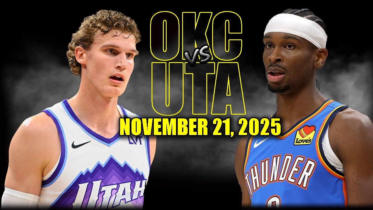 Oklahoma City Thunder vs Utah Jazz Full Game Highlights - November 21, 2025 | NBA Season
