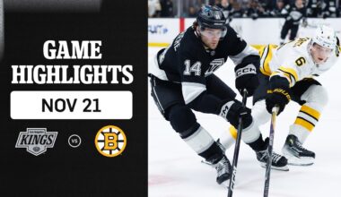 HIGHLIGHTS: Boston Bruins at LA Kings | 11.21.25 NHL Regular Season