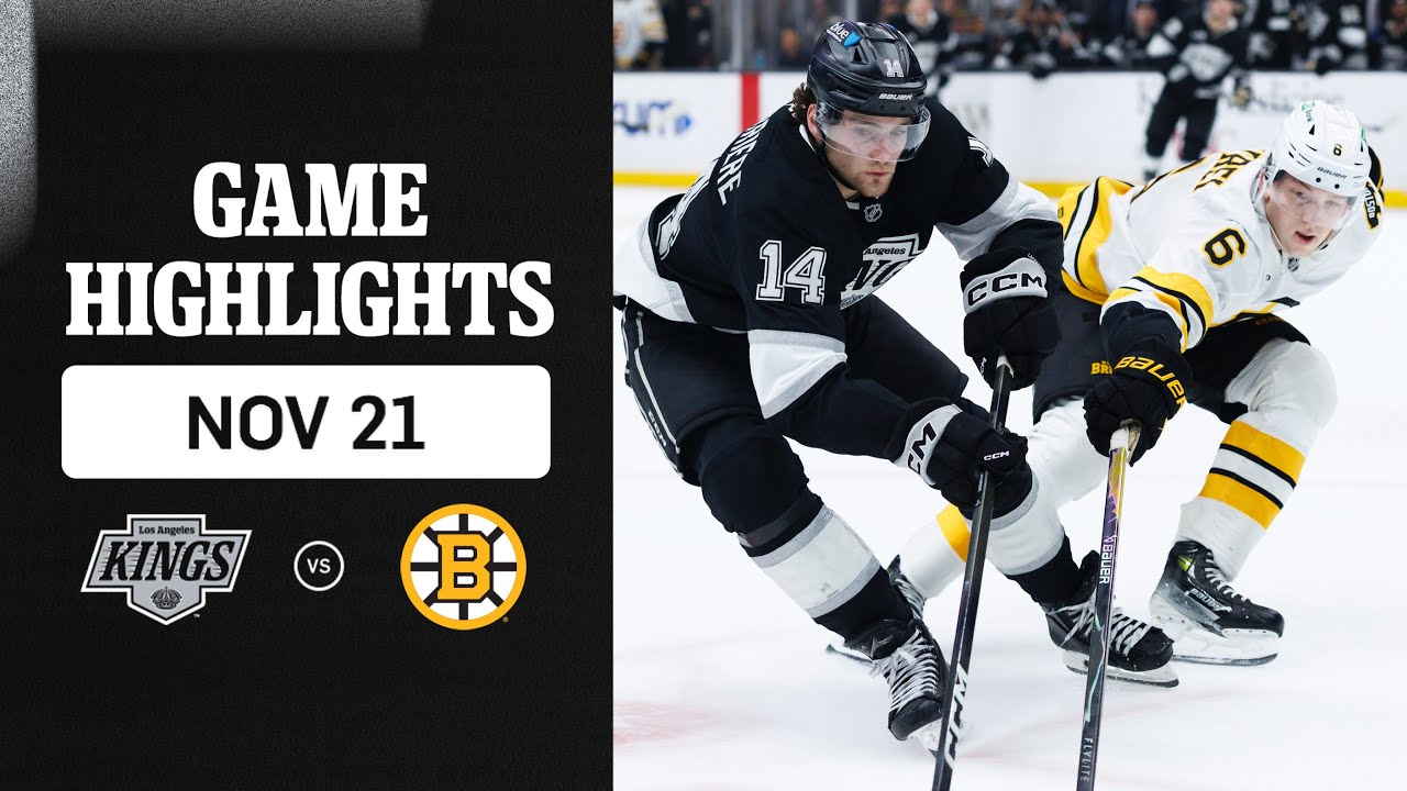 HIGHLIGHTS: Boston Bruins at LA Kings | 11.21.25 NHL Regular Season