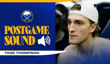 "We Outworked Them" | Tage Thompson After 9-3 Win Over Chicago Blackhawks | Buffalo Sabres