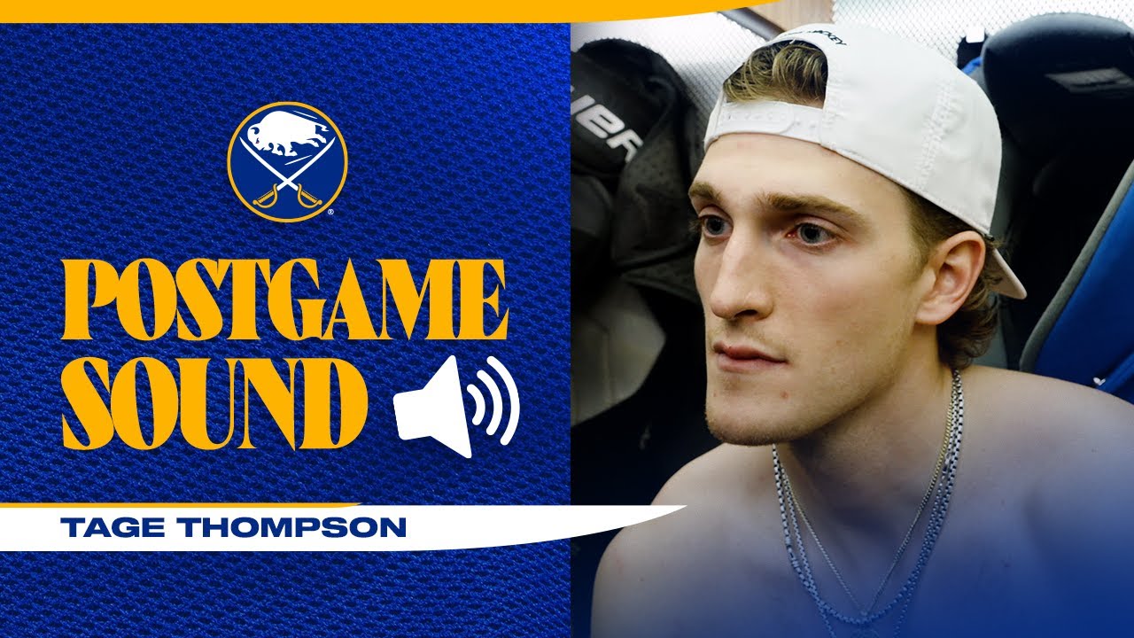 "We Outworked Them" | Tage Thompson After 9-3 Win Over Chicago Blackhawks | Buffalo Sabres