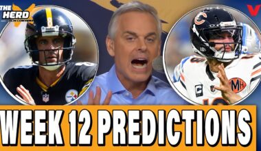 Colin Cowherd’s NFL Week 12 Predictions: Steelers-Bears, Colts-Chiefs | THE HERD Blazin' 5