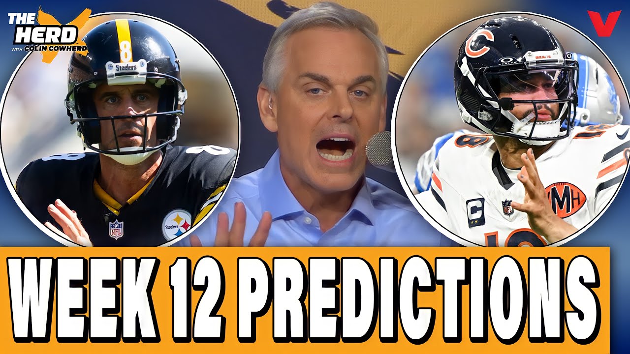 Colin Cowherd’s NFL Week 12 Predictions: Steelers-Bears, Colts-Chiefs | THE HERD Blazin' 5