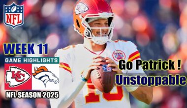 Kansas City Chiefs Vs. Denver Broncos 'Week 11' | Nov,16,25 | Game Highlights | NFL 2025
