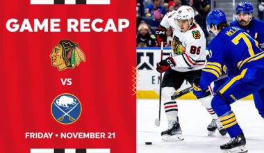 Blackhawks at Sabres Game Highlights | 11.21.25