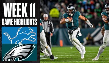 Lions Vs Eagles | Week 11 Highlights