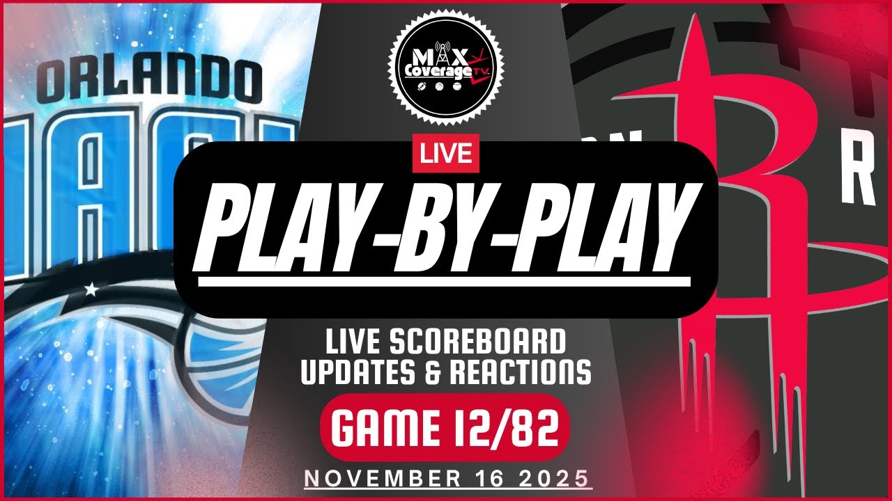 🔴LIVE - Orlando Magic vs Houston Rockets - Play-By-Play & Reactions (11/16/25)