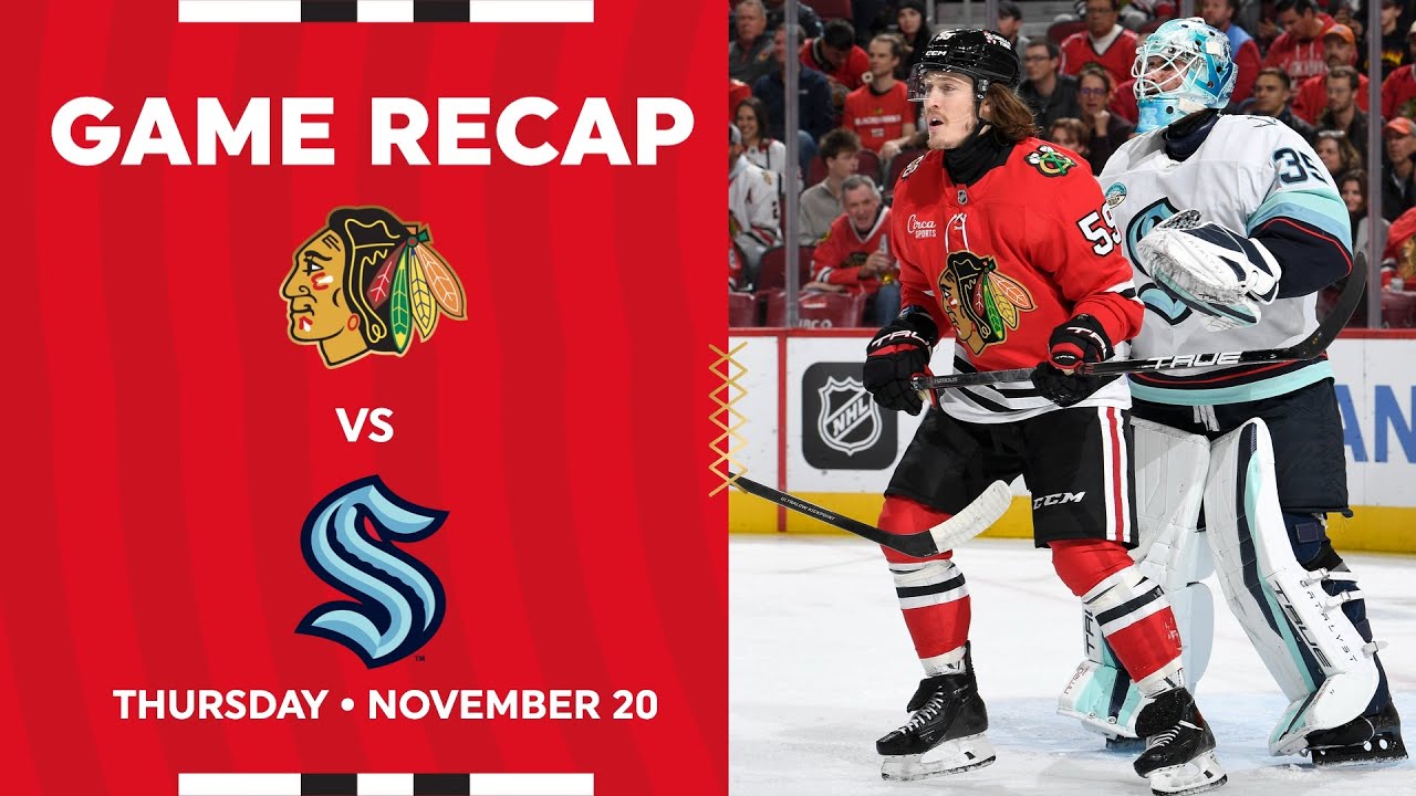Blackhawks vs. Kraken Game Highlights | 11.20.25