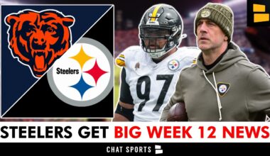 Steelers Week 12 Injury Report: Cam Heyward & Aaron Rodgers QUESTIONABLE vs. Bears | Steelers News