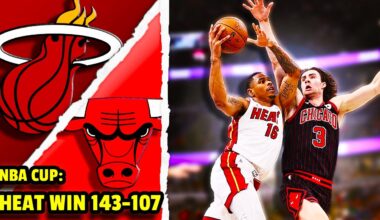Miami Heat DEMOLISH Chicago Bulls in NBA Cup | Keshad Johnson Provides SPARK Off Bench