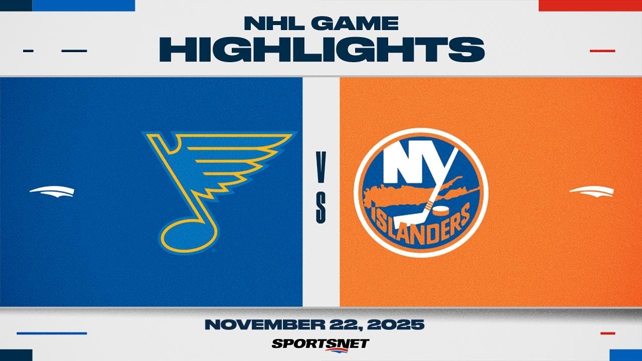 NHL Highlights | Blues vs. Islanders - November 22, 2025