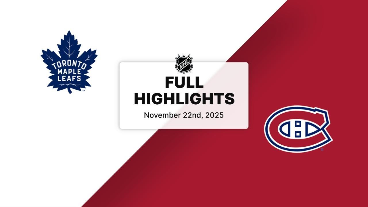 NHL Highlights | Maple Leafs vs. Canadiens | November 22, 2025