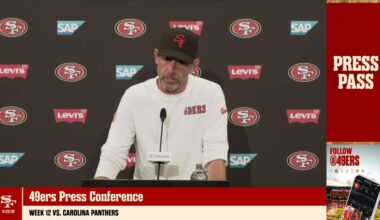 Kyle Shanahan Provides 49ers Injury, Personnel Updates Ahead of #CARvsSF