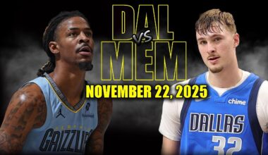Dallas Mavericks vs Memphis Grizzlies Full Game Highlights - November 22, 2025 | NBA Season