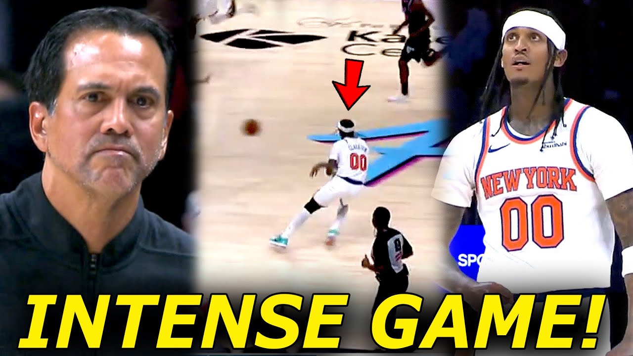 CRAZY ENDING! Serious mode si Coach spo, lupet ng mga pasa ni Clarkson! | Knicks vs Heat
