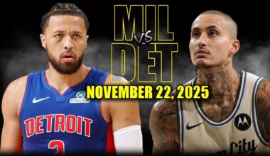 Milwaukee Bucks vs Detroit Pistons Full Game Highlights - November 22, 2025 | NBA Season
