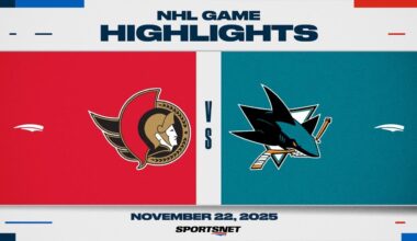 NHL Highlights | Senators vs. Sharks - November 23, 2025