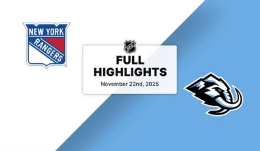 NHL Highlights | Rangers vs. Mammoth | November 22, 2025