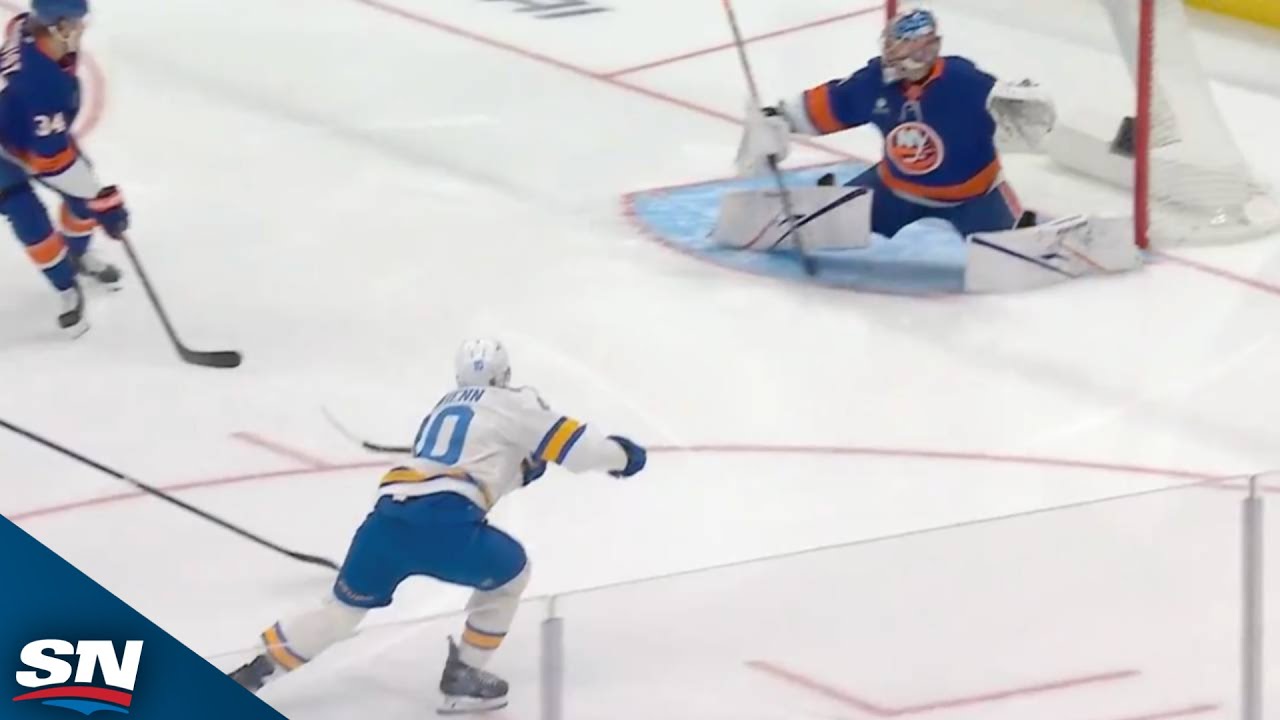 Blues' Brayden Schenn Scores 42 Seconds In On First Shot Of Game Vs. Islanders
