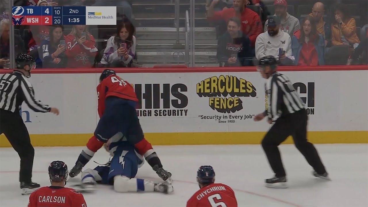 Tom Wilson Drops 🥊 Gloves 🥊 With Curtis Douglas