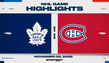 NHL Highlights | Maple Leafs vs. Canadiens - November 22, 2025