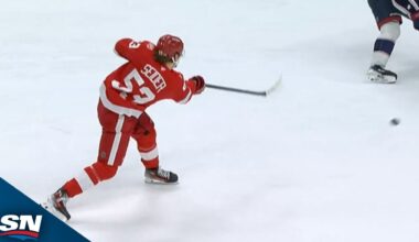 Red Wings' Moritz Seider Buries Tying Goal after Breakaway Stop from Talbot