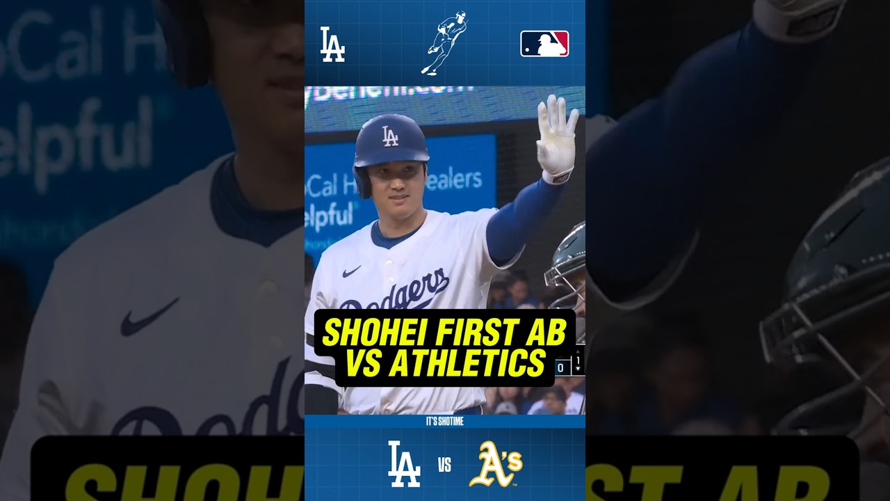 Shohei First At-Bat vs Oakland Athletics | G3