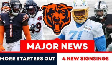 🚨MAJOR NEWS: Bears Sign 4 Veterans To 53-man Roster + LOSE Tremaine Edmunds, Johnson to IR