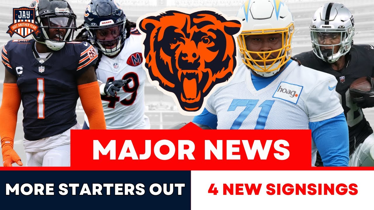 🚨MAJOR NEWS: Bears Sign 4 Veterans To 53-man Roster + LOSE Tremaine Edmunds, Johnson to IR