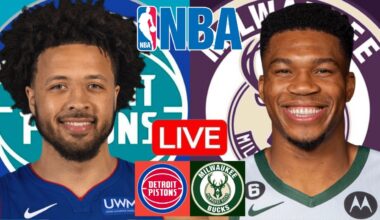 LIVE: DETROIT PISTONS vs MILWAUKEE BUCKS | NBA | PLAY BY PLAY | SCOREBOARD