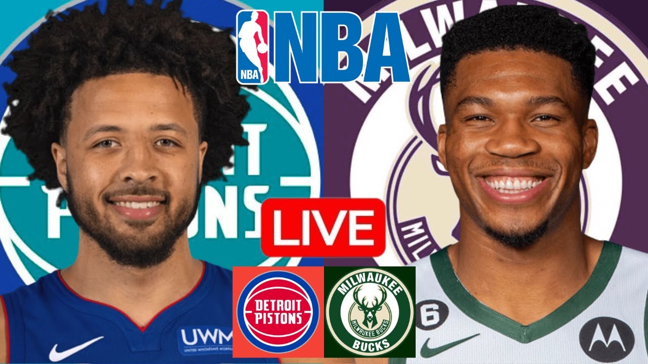 LIVE: DETROIT PISTONS vs MILWAUKEE BUCKS | NBA | PLAY BY PLAY | SCOREBOARD
