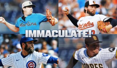 3 STRIKEOUTS, 9 PITCHES. These 4 pitchers had IMMACULATE INNINGS in 2025! 😳
