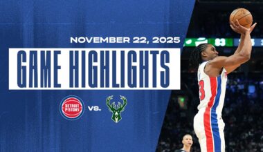 That's 12 IN A ROW! Pistons Highlights vs Milwaukee| 11.22.2025