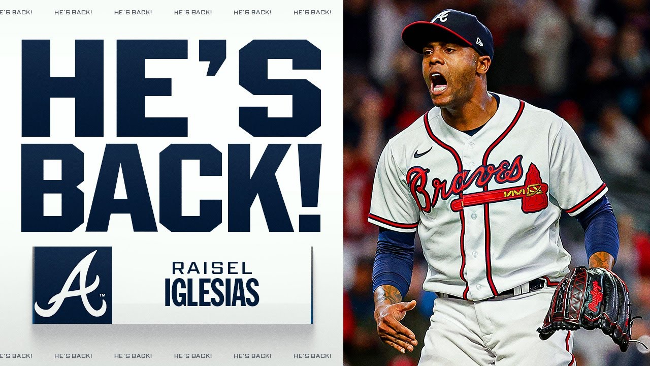 REACTION: Closer Raisel Iglesias re-signs with the Braves (97 saves with Atlanta) 🔥