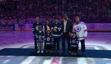 Winnipeg Jets honour 2025 Hockey Fights Cancer ambassadors