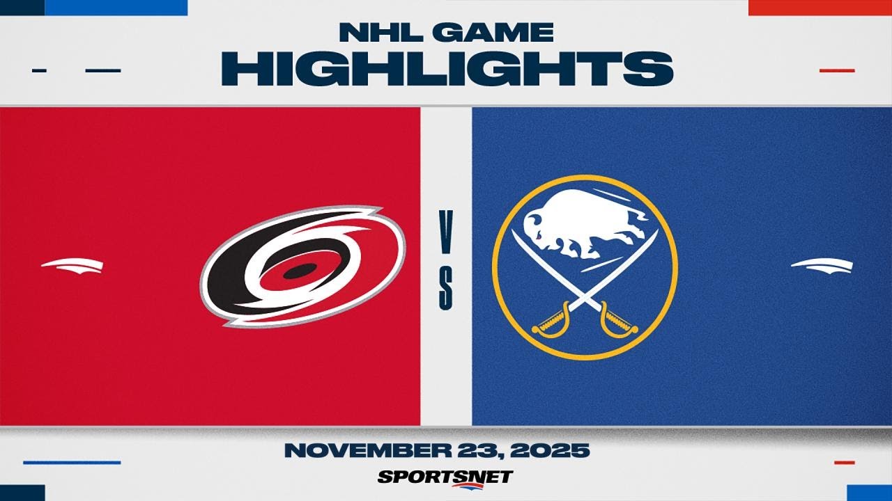 NHL Highlights | Hurricanes vs. Sabres - November 23, 2025